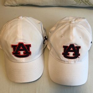 Under Armour White Auburn Hats